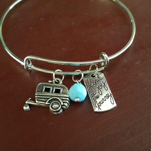 camping charm bracelet